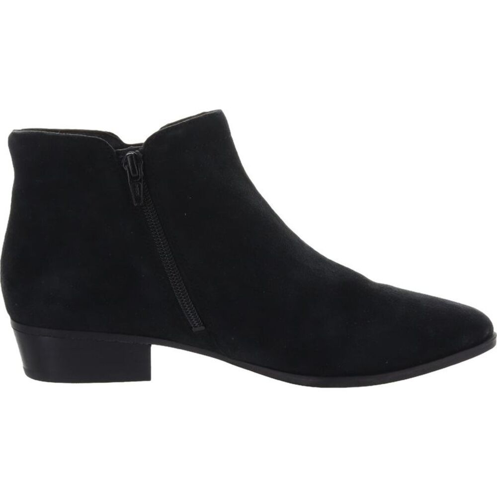 Naturalizer Womens Blair Black Zipper Suede Ankle Boots Shoes NWOB - Picture 2 of 4